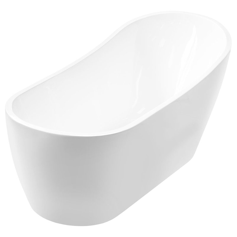 LessCare Acrylic 54" x 28" Freestanding Soaking Bathtub & Reviews Wayfair